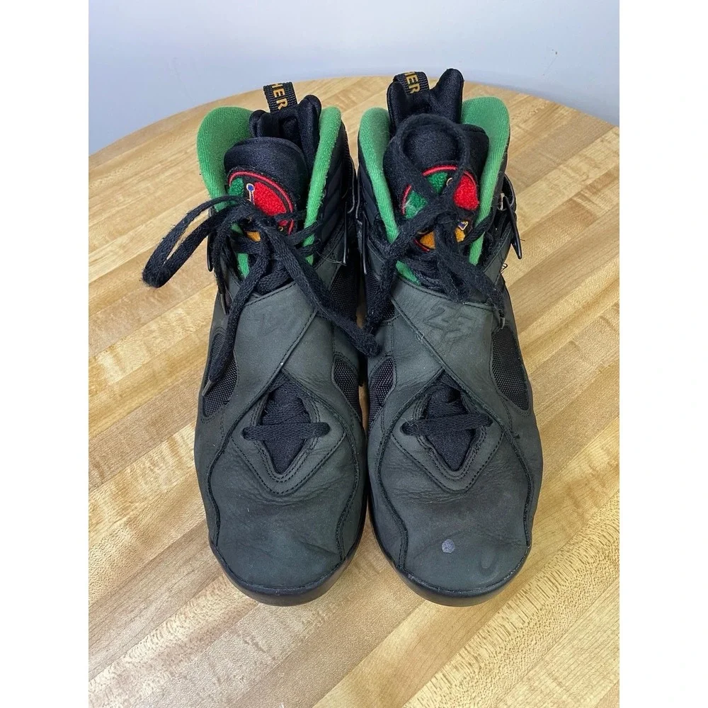 Size 10.5- Air‎ Jordan 8 Retro Tinker - Air Raid Black/Green/Yellow 305381-004